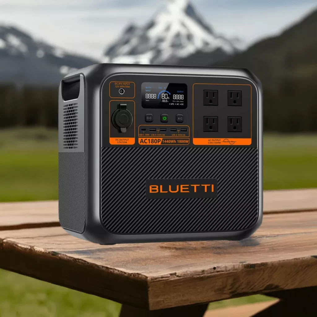 BLUETTI AC180P Portable Power Station Solar Generator (SC)