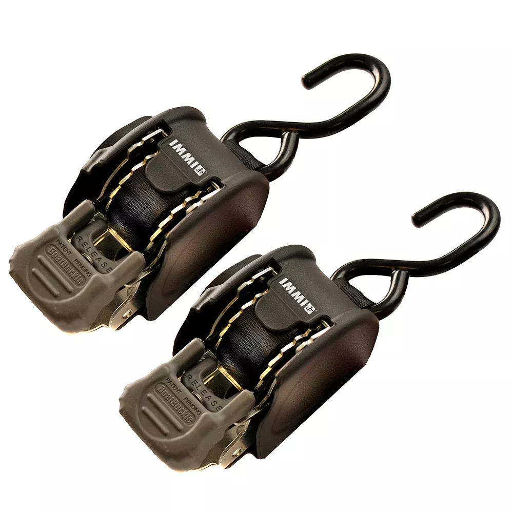 BoatBuckle Mini G3 Retractable Transom Tie‑Down System | 1″ × 72″ | 1,400 lb Break Strength