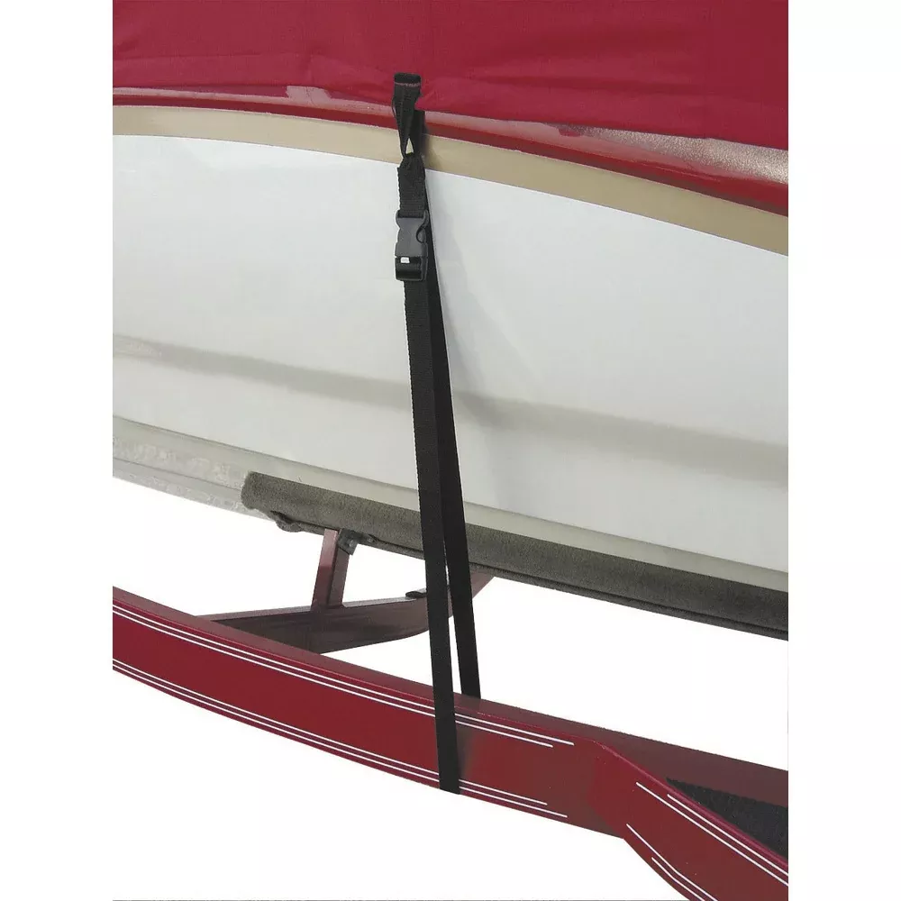 BoatBuckle Snap‑Lock Boat Cover Tie‑Downs – 6‑Pack | 1″ × 4′