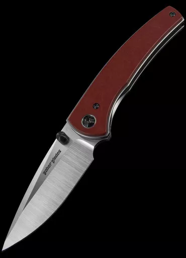 Bober Blades Diplomat Red Morphaholic Glass Custom Knife
