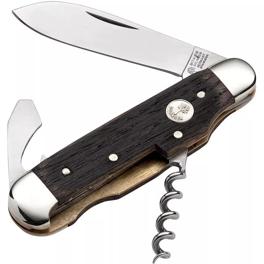 Boker 110185 Boker Wine Knife Stainless Blade With Oak Handle