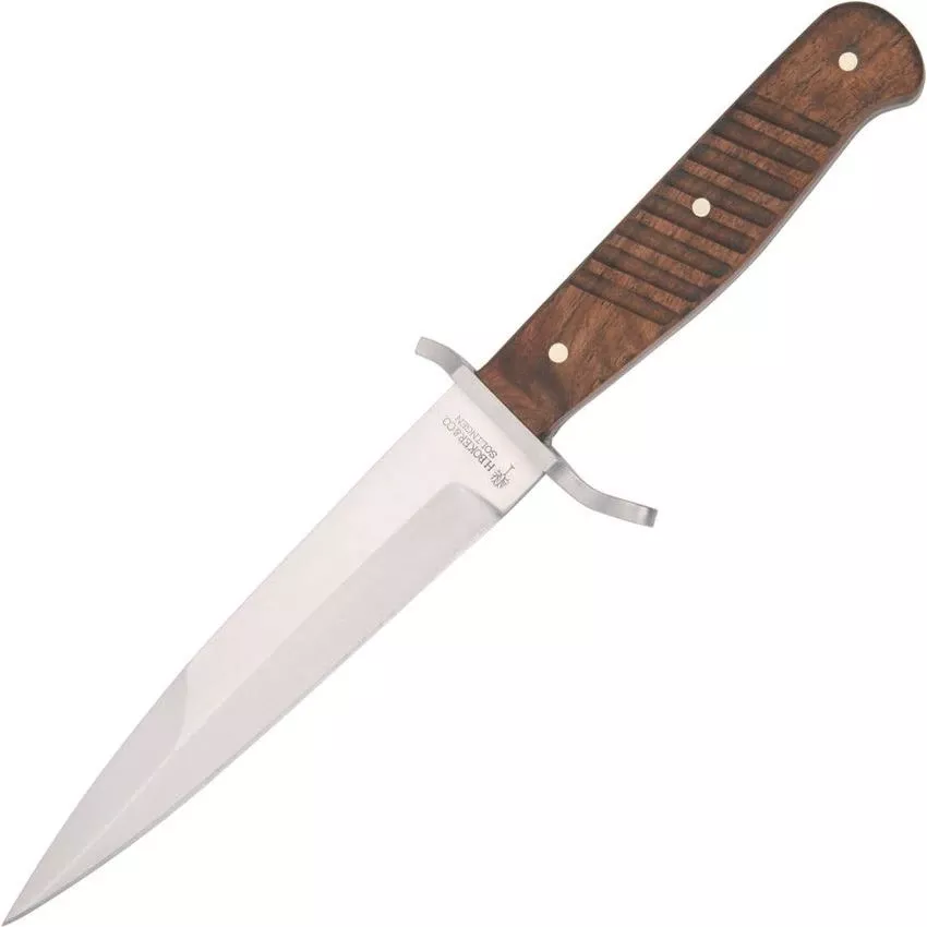 Boker 121918 Trench Fixed Blade Knife With Textured Wood Handle