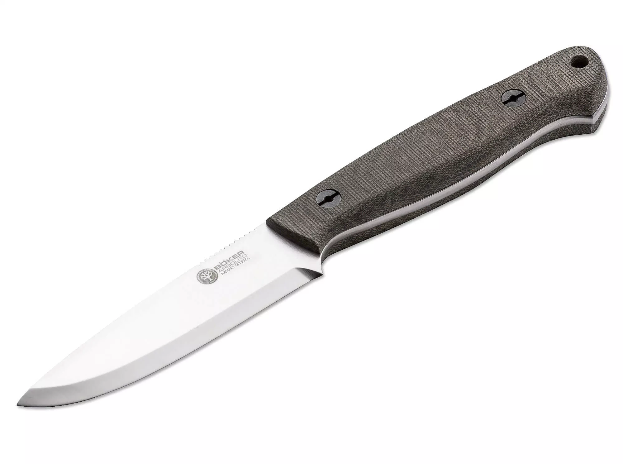 Boker Arbolito Bushcraft Micarta Green Fixed Blade Knife