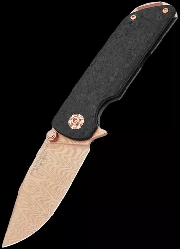 Boker M4 Sherman Damast Rose Gold Folding Knife