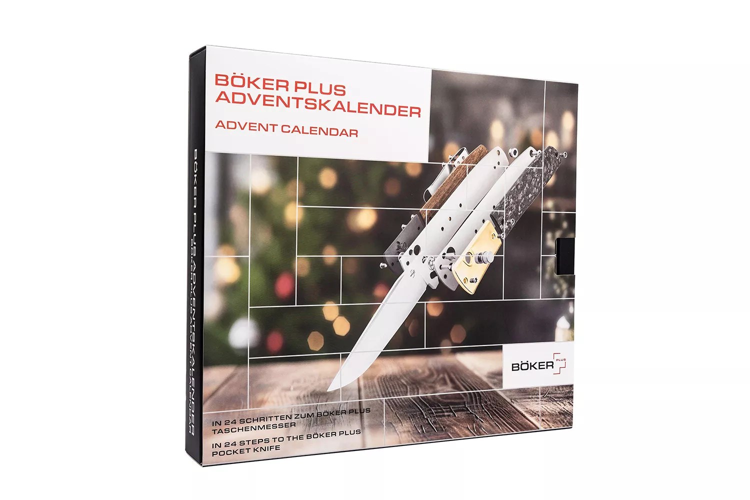 Boker Plus 2025 Advent Calendar Urban Trapper Button Lock Folding Knife, 3.35″ Clip Point Blade, Pocket Clip (Limited Edition)