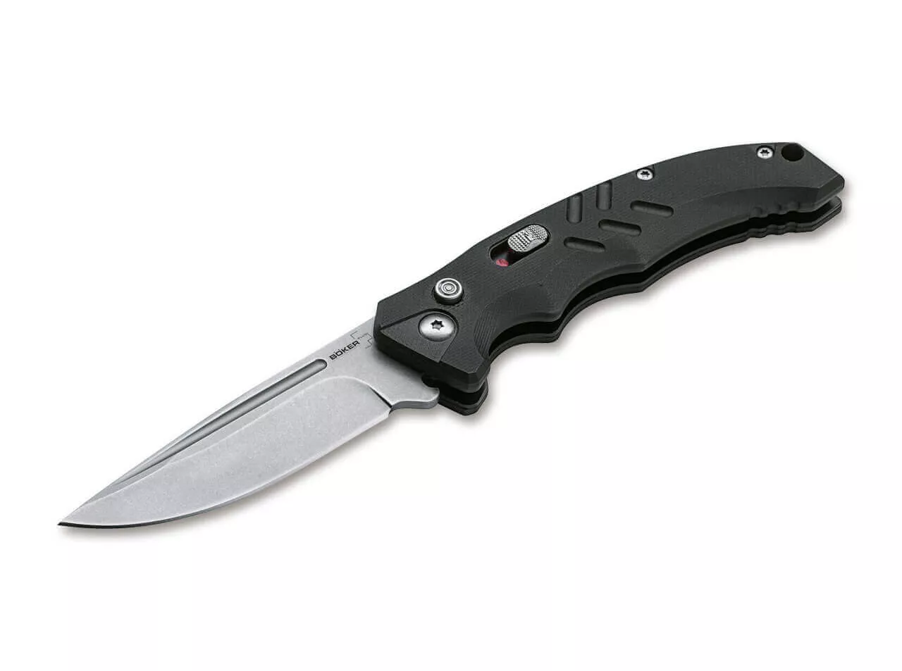 Boker Plus IntentionGen 2AUTO Folding Knife 3.15″ D2 Blade, Black G-10 Handle W/ Clip