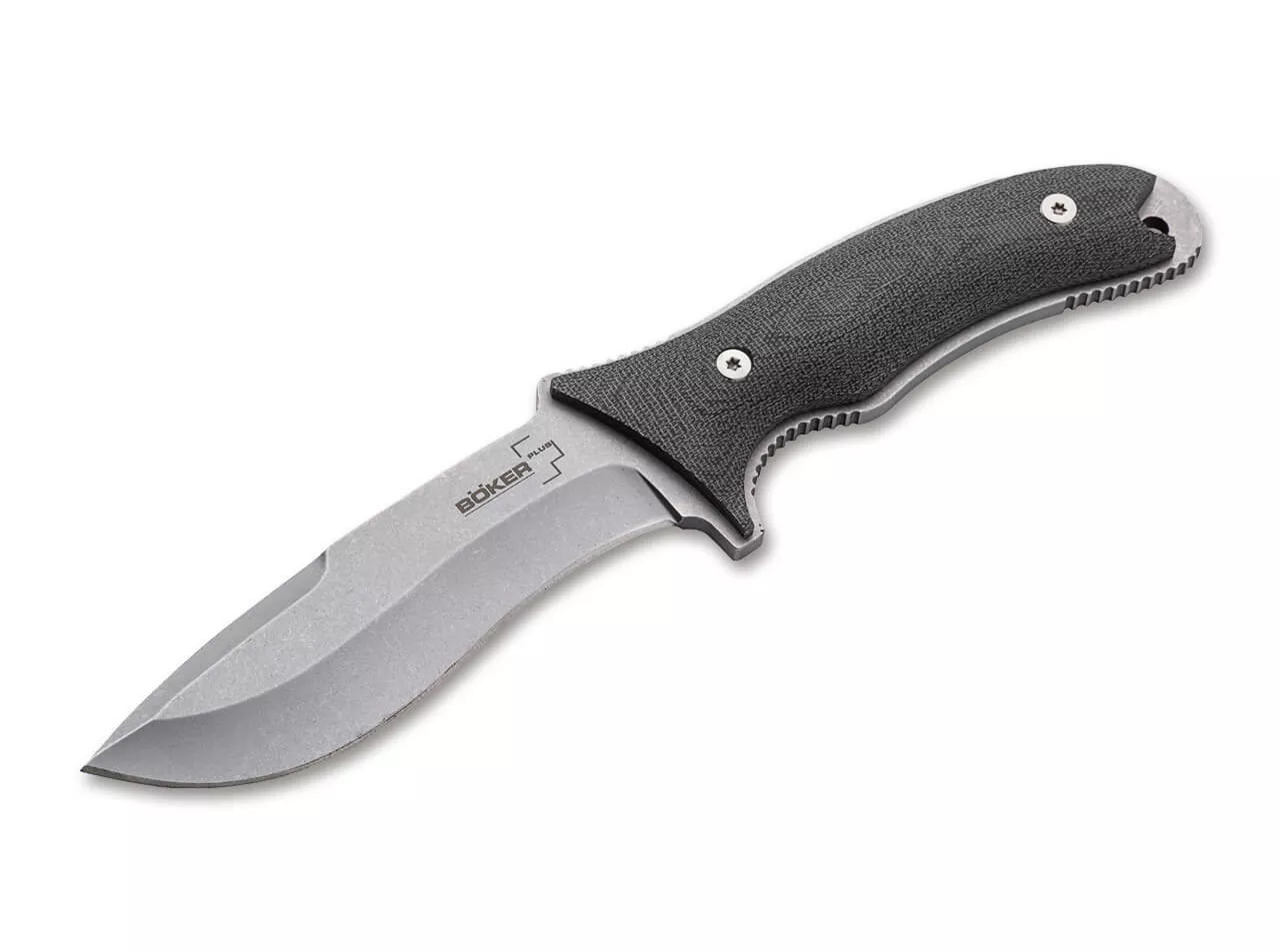 Boker Plus Orca Pro Fixed Blade Knife 5.125″ D2 Stonewashed, Micarta Handles, Black Kydex Sheath