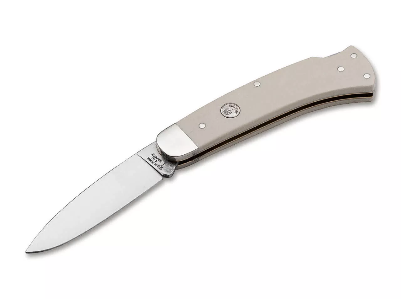 Boker Solingen Fellow Lockback Folding Knife 3.27″ 4034 Blade, Smooth Elforyn Handle (Out Of Production)