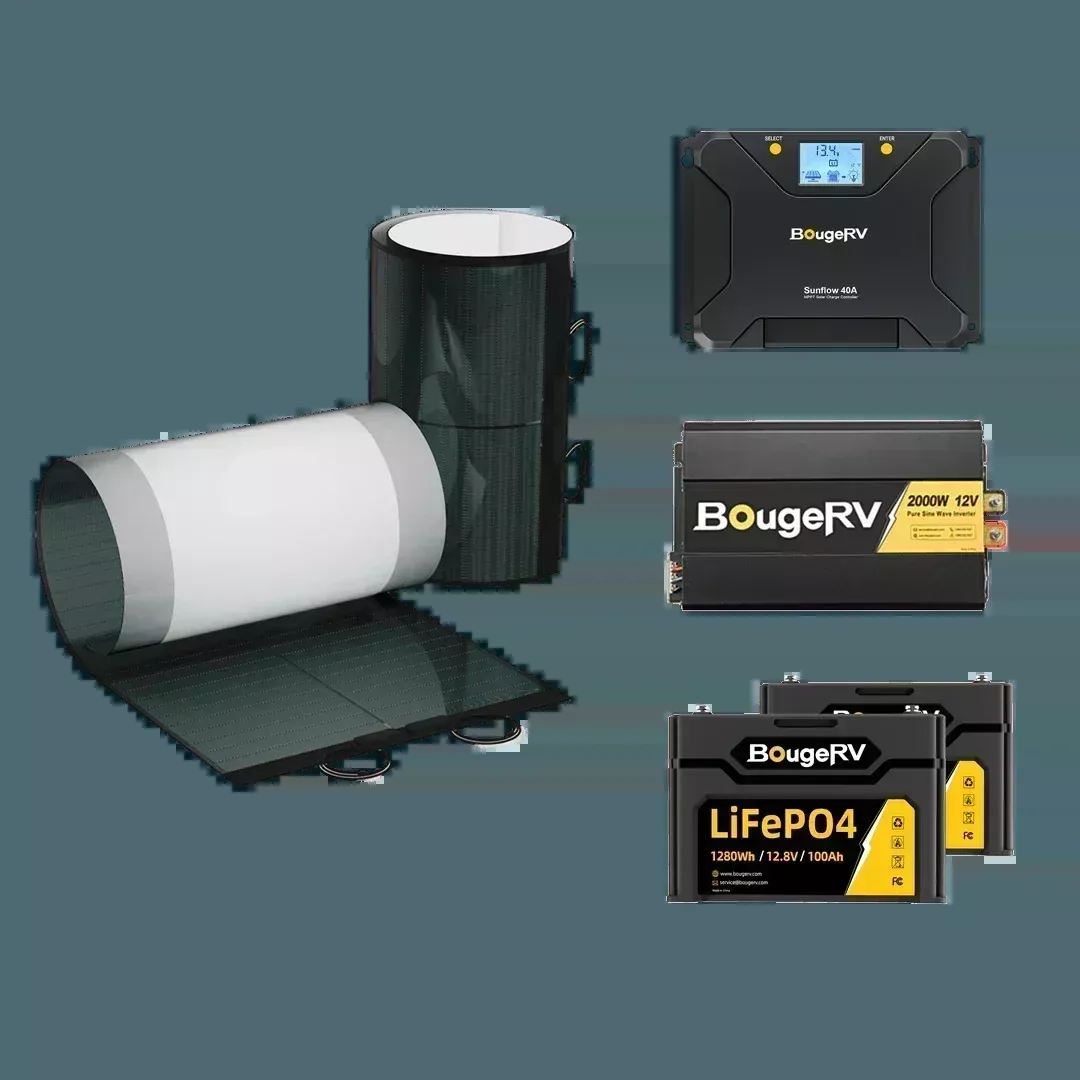BougeRV 12V 400 Watt CIGS Flexible Solar Kit