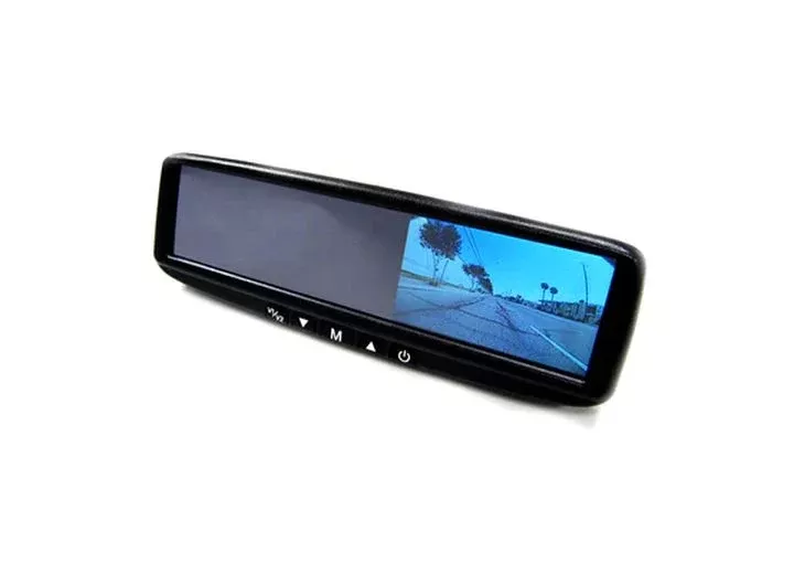 Boyo Replacement or Clip-on Rear-View Mirror with 4.3" TFT-LCD Backup Camera Monitor• VTB44M