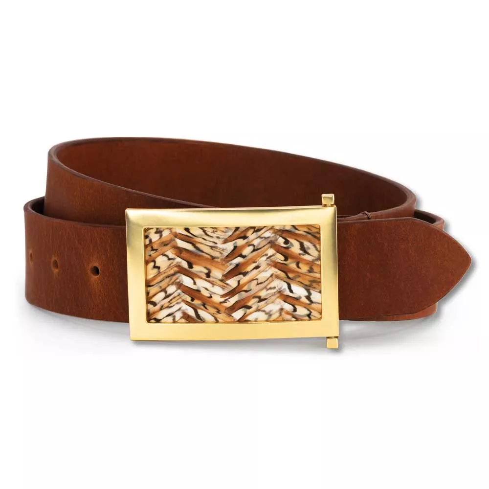Brackish Ladies Cypress Shadow (Due West) Quail Feather Belt