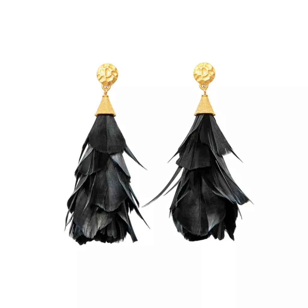 Brackish Parades Goose Feather Earrings
