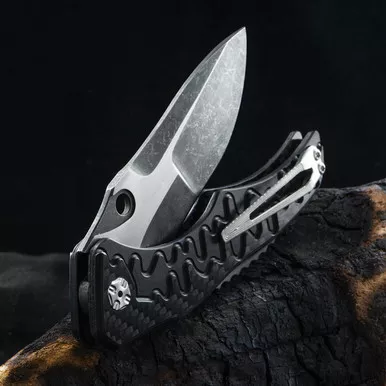 Brian Tighe Drip Carbon Fibre Custom Knife