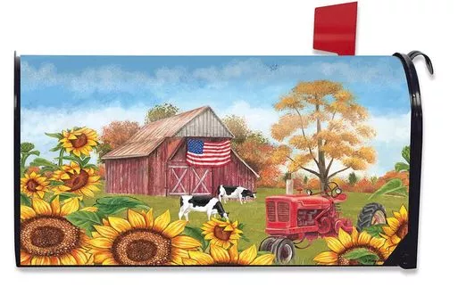 Briarwood Lane Sunflower Barn Mailbox Cover #MBBL-M00483