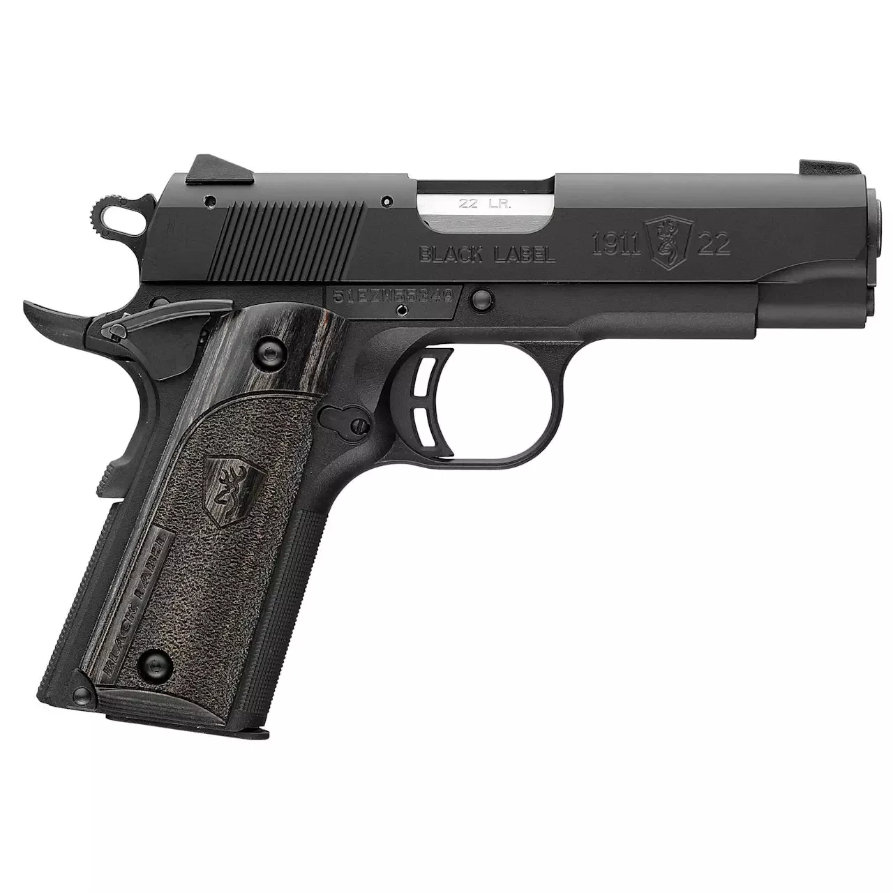 Browning 1911 Black Label 22LR Pistol 3.63″ Black 051815490