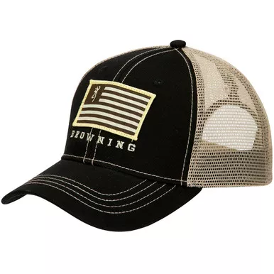 BROWNING Patriot Black/Woven Cap (308017991)