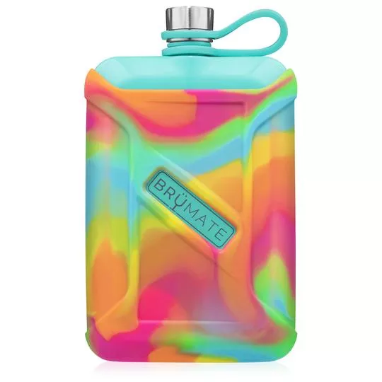BruMate Liquor Canteen Tie Dye Aqua #LC8T-RS
