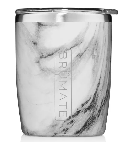 BruMate Rocks Tumbler 12oz Carrara #LB12WM