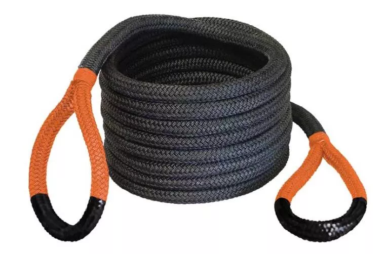 Bubba Rope 30′ Black Power Stretch Recovery Rope (Orange Eye)• 176680ORG