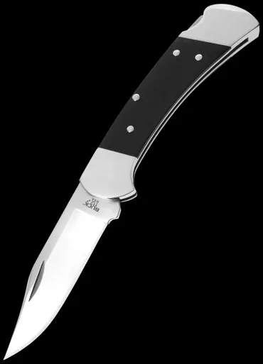Buck 112 Slim Heritage Elite Ebony Nickel Silver Folding Knife