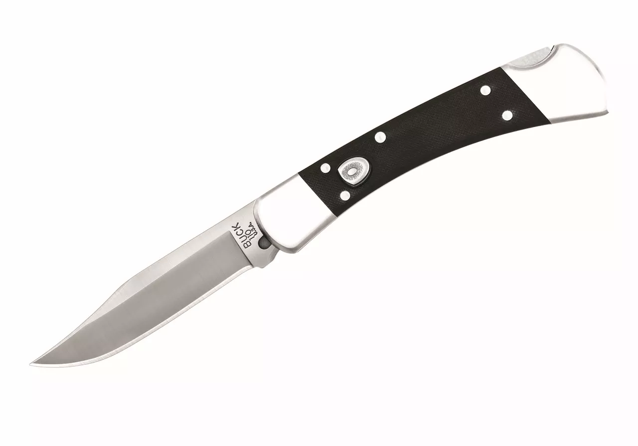 Buck Knives 110 Auto Elite Automatic Opening Folding Hunter W/Sheath Black G10 S30V