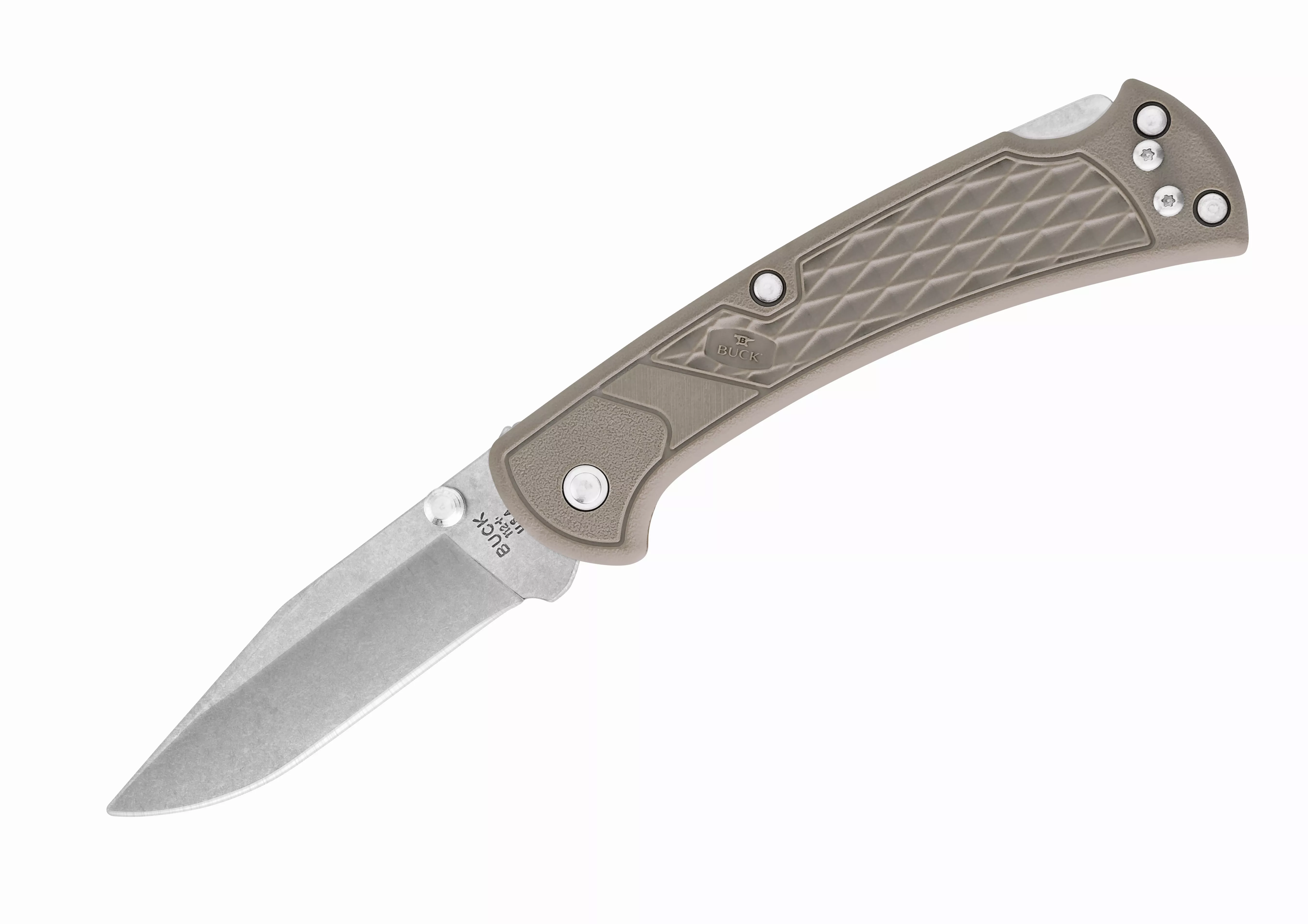Buck Knives 112 Slim Select Ranger Tan Pocket Knife W/ Clip