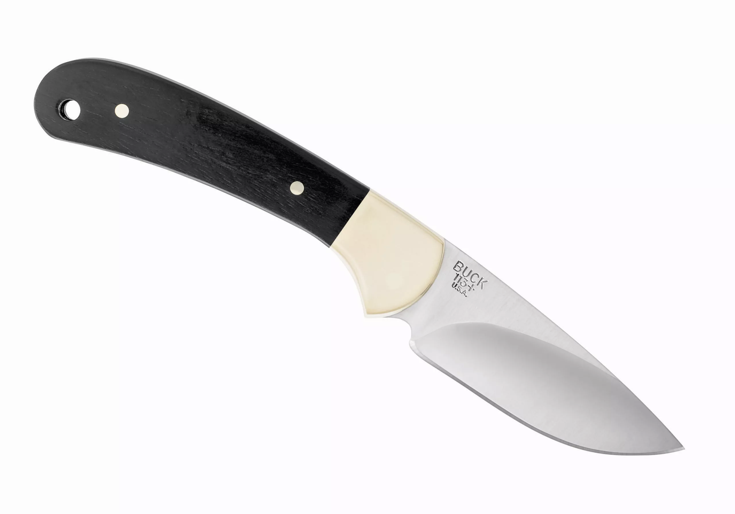 Buck Knives 113 Ranger Skinner Genuine Ebony Fixed Blade Knife W/Sheath 113Brs