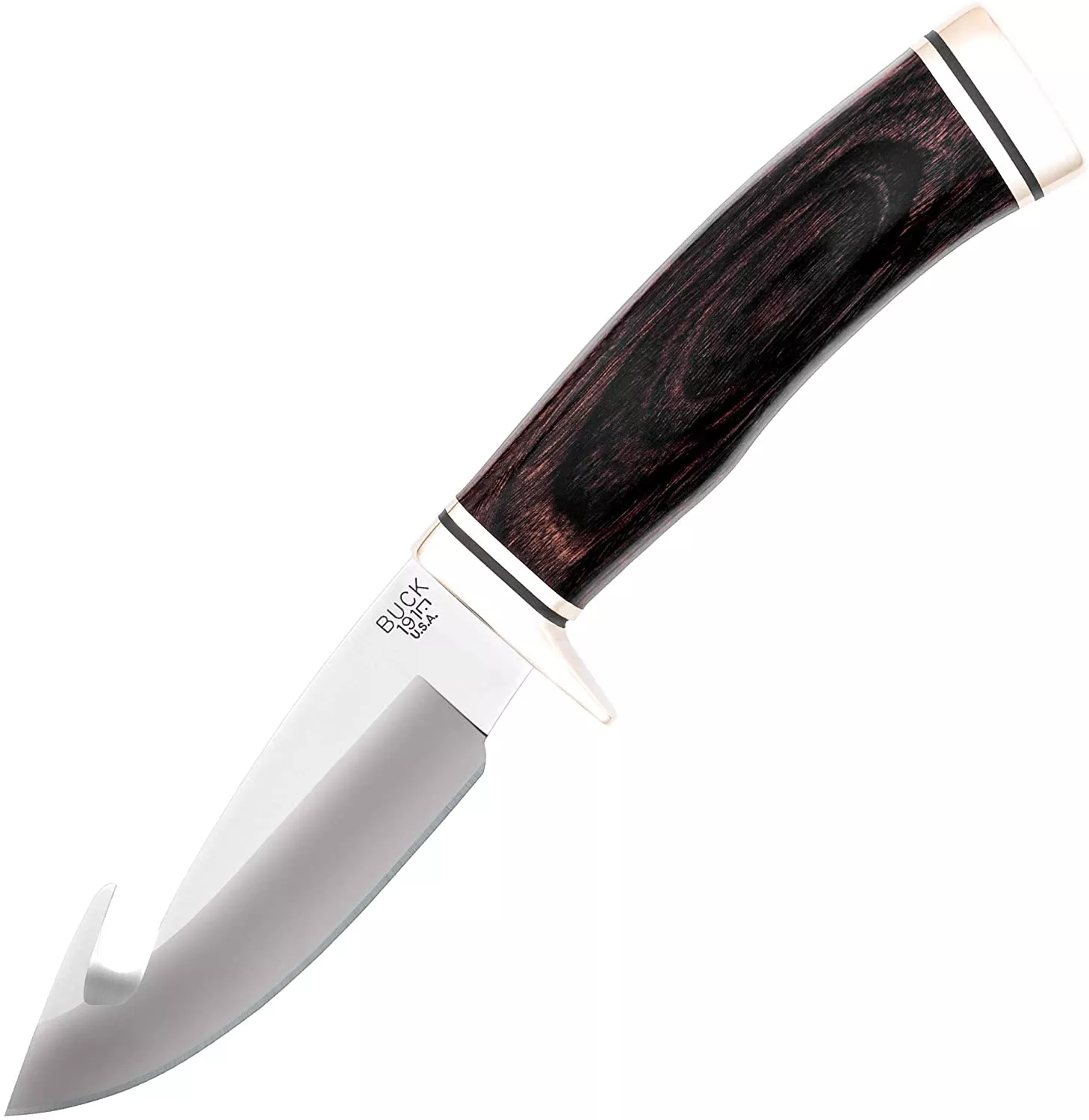 Buck Knives 191 Zipper Guthook Fixed Blade Knife W/ Sheath 0191BRG