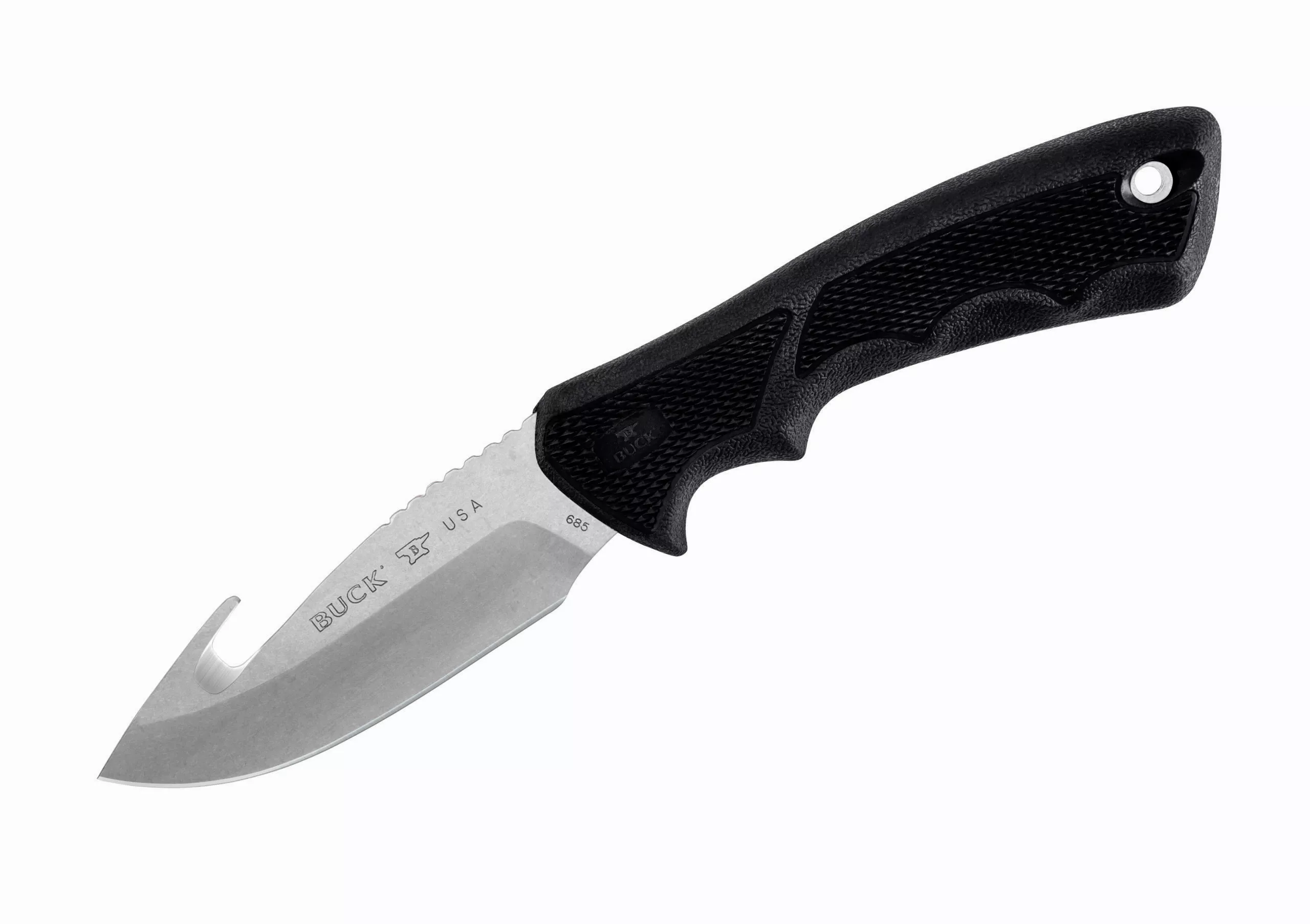 Buck Knives 685 Bucklite Max II Large Fixed Blade Knife W/Guthook & Sheath
