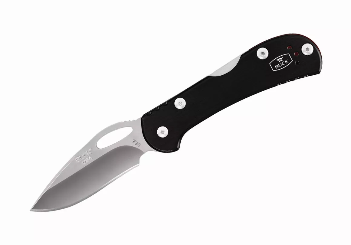 Buck Knives 726 Mini Spitfire Black Folding Knife W/ Clip 726BKS