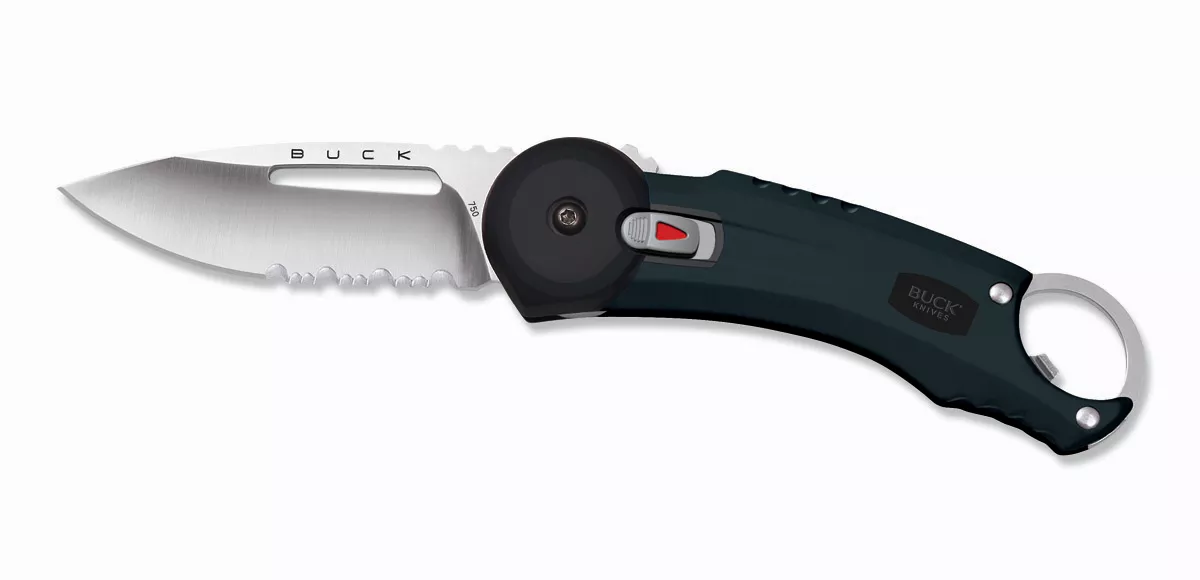 Buck Knives 750 Redpoint, Black Folding Knife 750BKX