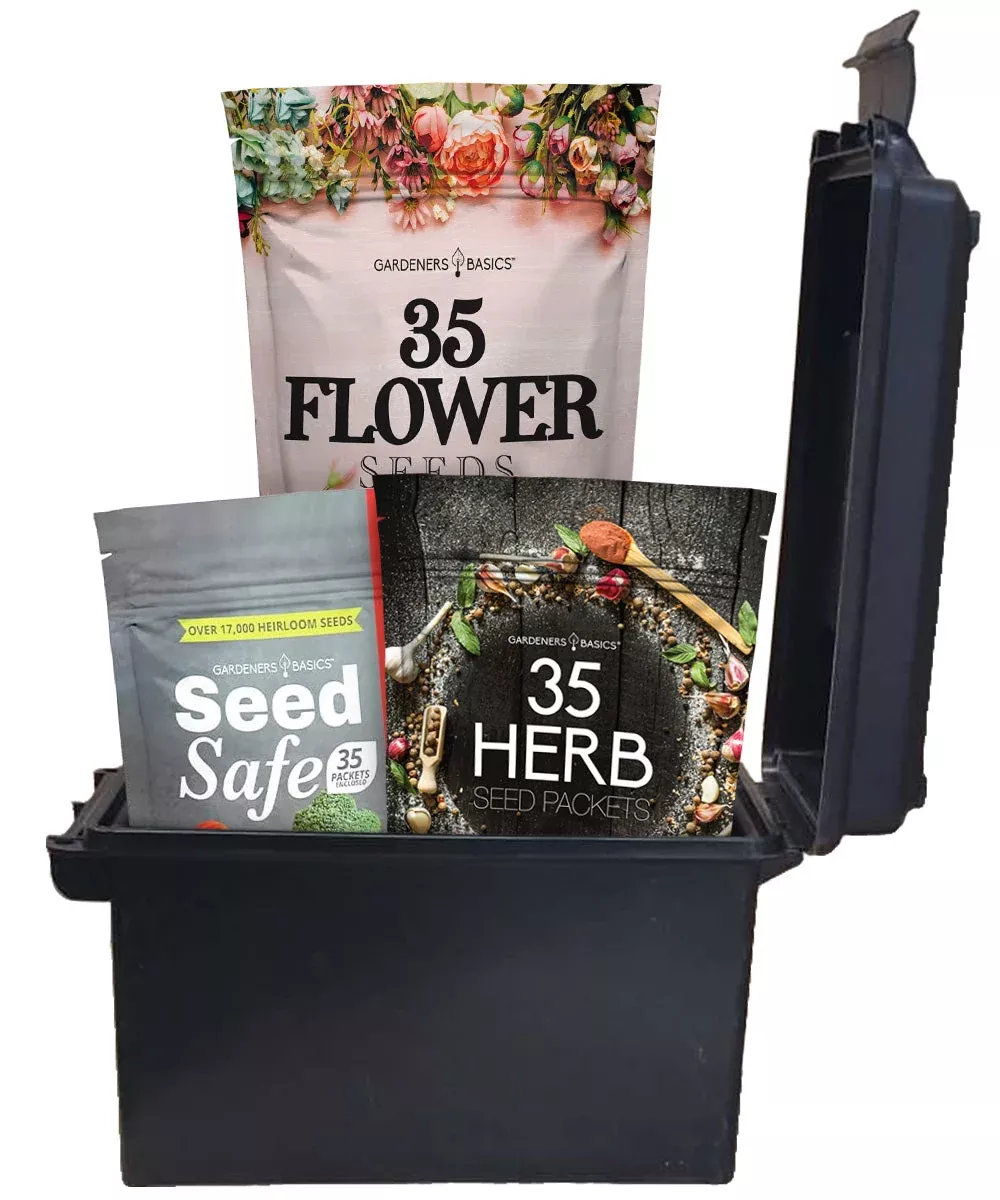 Bug Out Bag Seed Kit: 105 Varieties of Survival Seeds, Herbs, and Wildflowers