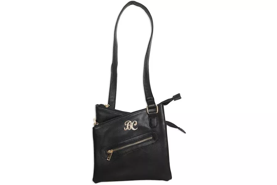 Bulldog Cross Body Purse W/ Holster Black