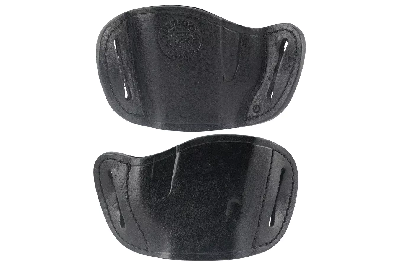 Bulldog  Molded OWB Black Leather Belt Slide