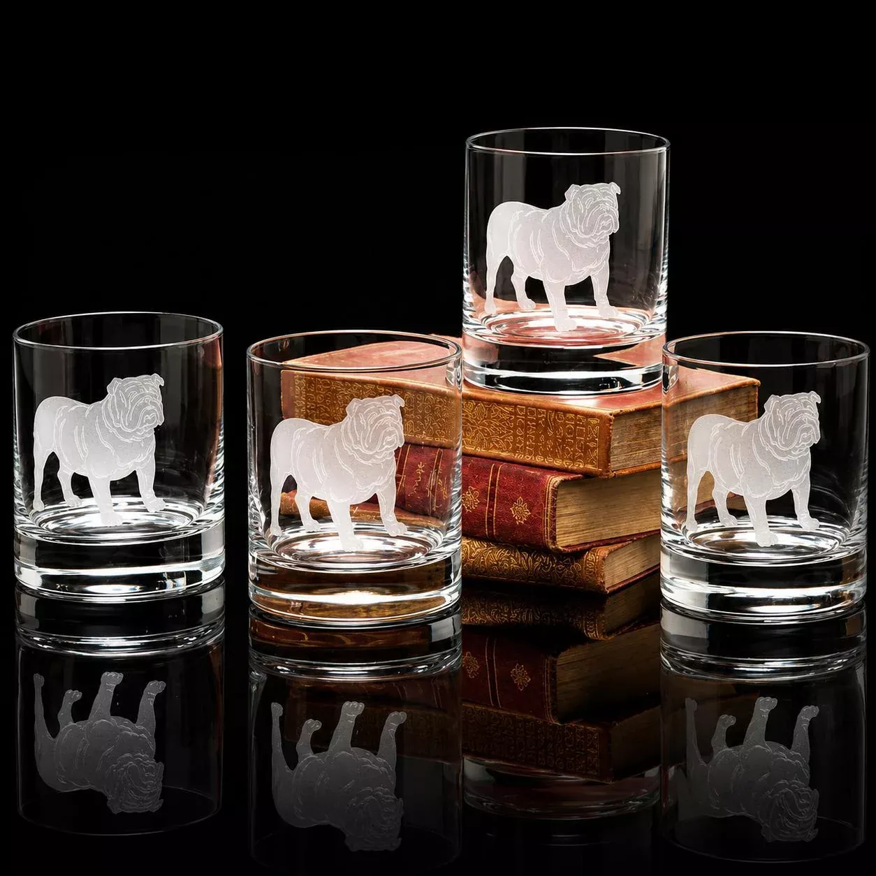 Bulldogs Rock Old Fashioned Glass Set