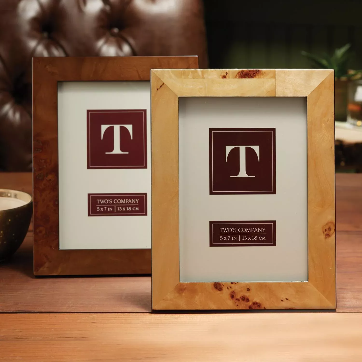 Burled Wood 5" x 7" Photo Frame