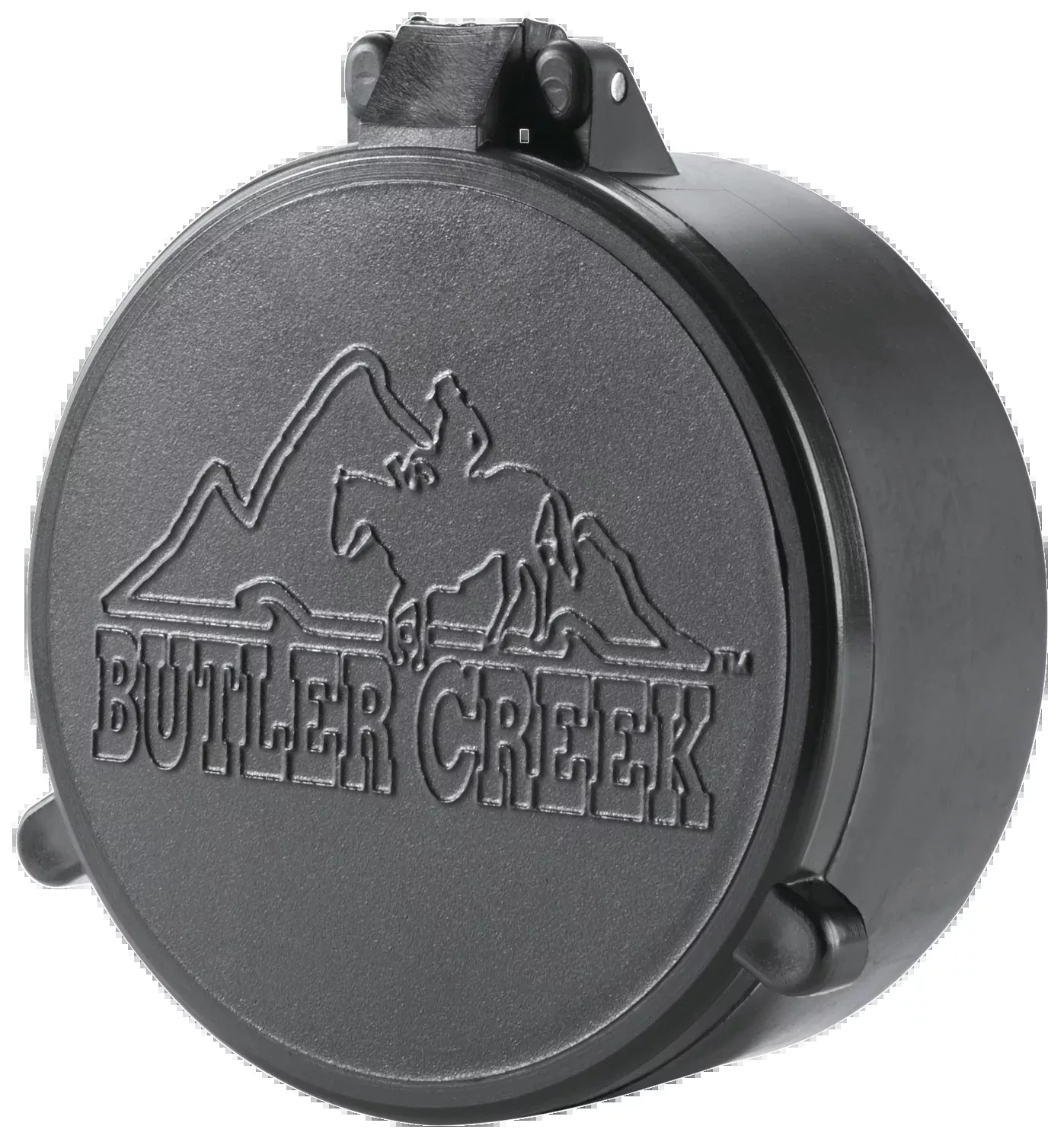 Butler Creek Flip-Open Objective Scope Cover, 25.4mm Size 01, Black Polymer – 30010