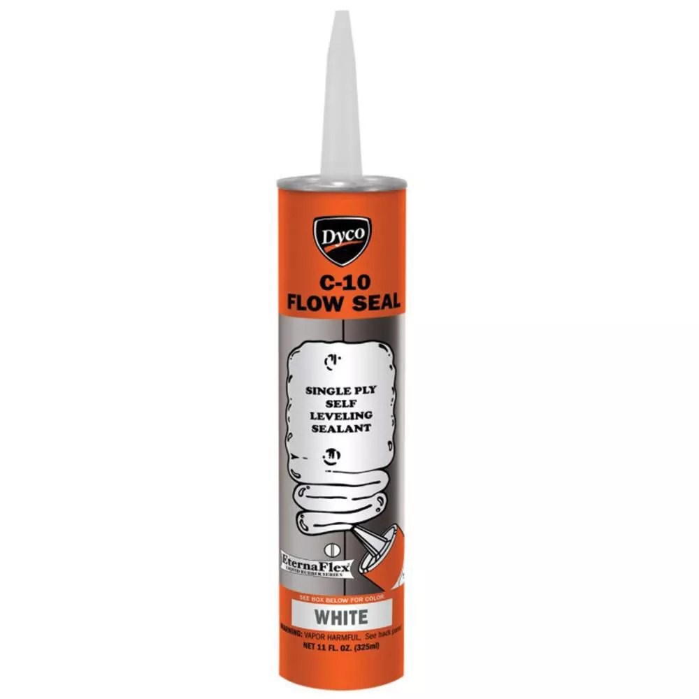 C-10, Flow Seal Sealant, Self Leveling, 10.5 Oz - White