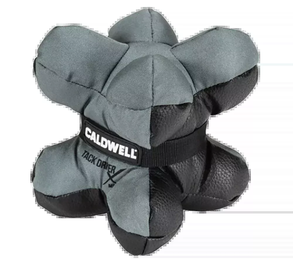 Caldwell Tack Driver X Mini Shooting Rest Bag, Gray/Black, Rubber Bottom, Plastic Pellet Filling, 1102666