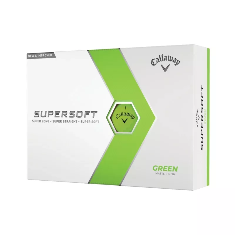 Callaway Golf 2023 Supersoft Golf Ball-Matte Green 12pk