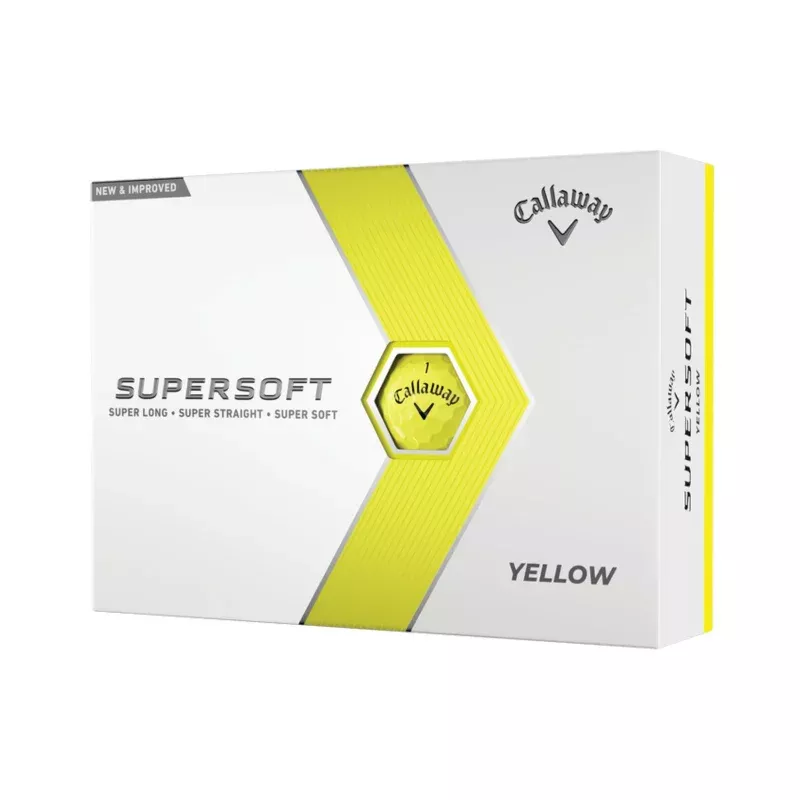 Callaway Golf 2023 Supersoft Golf Ball-Yellow 12pk