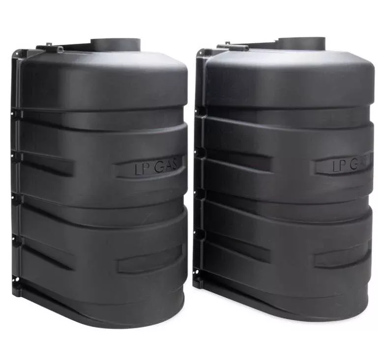 Camco Double RV Propane Tank Cover, 30 lb, Black• 50512