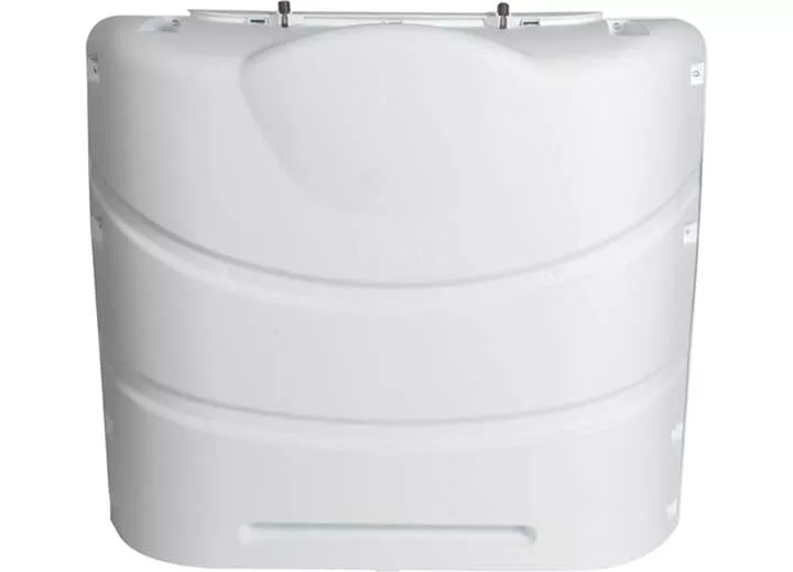Camco Double RV Propane Tank Cover, 30 lb, White• 50513