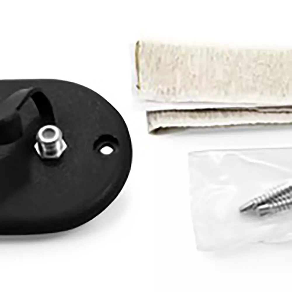 Camco Dual Coaxial Cable Plate, Black