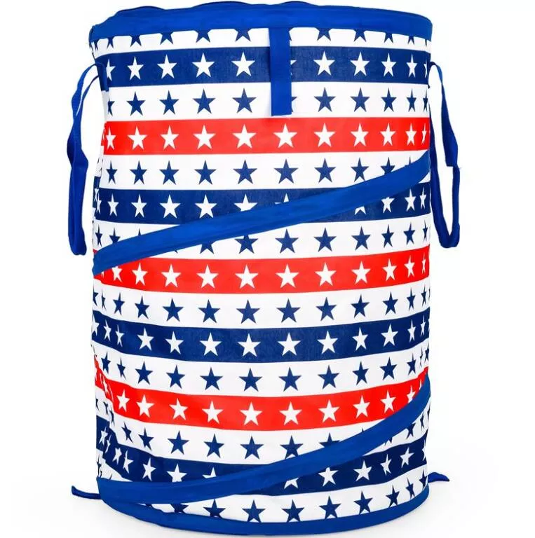 Camco Pop-Up Container – Blue and Red with Stars• 51993
