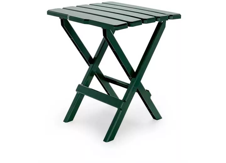 Camco Quick-Folding Plastic Adirondack Style Table, Large, Green• 51691