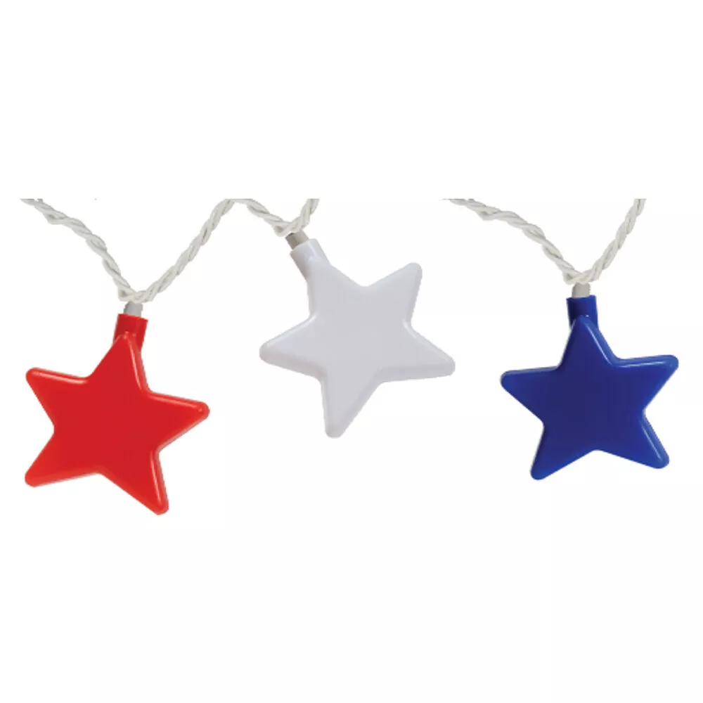 Camco RV LED Party Patriotic Star Lights