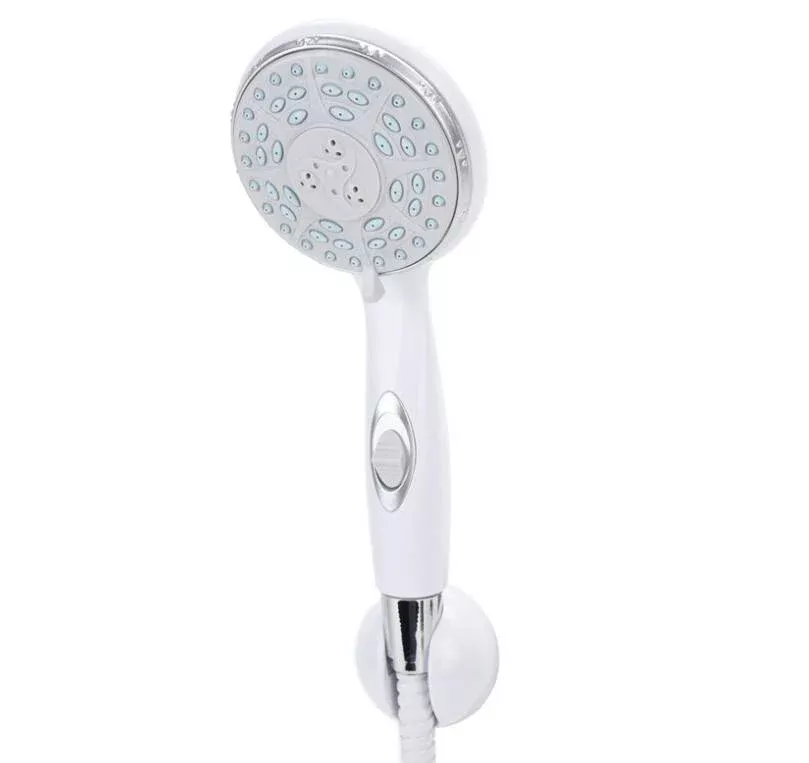Camco Shower Head w/ On-Off Switch, White• 43711