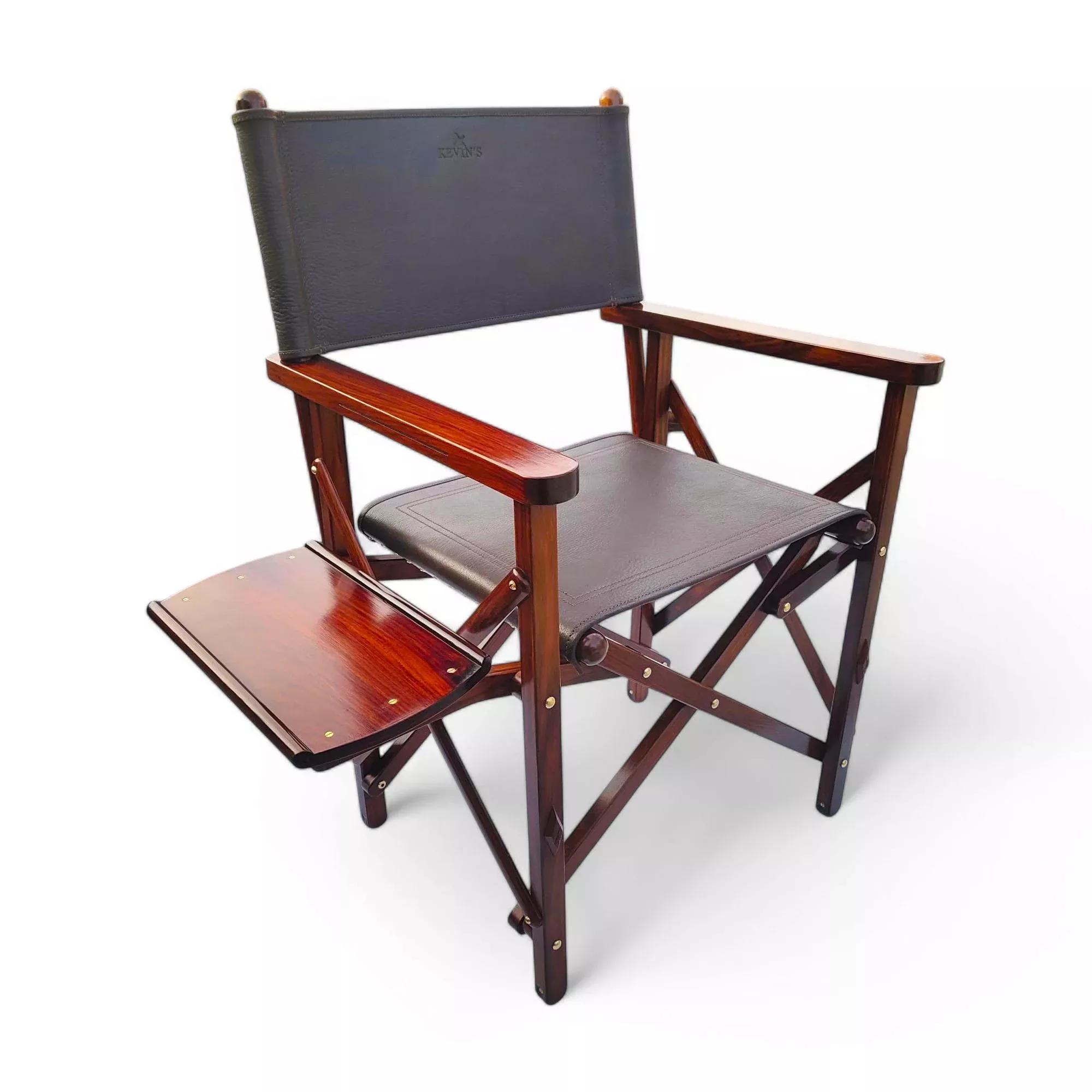 Campaign Furniture: Jaisalmer Folding Salon Chair with Side Table
