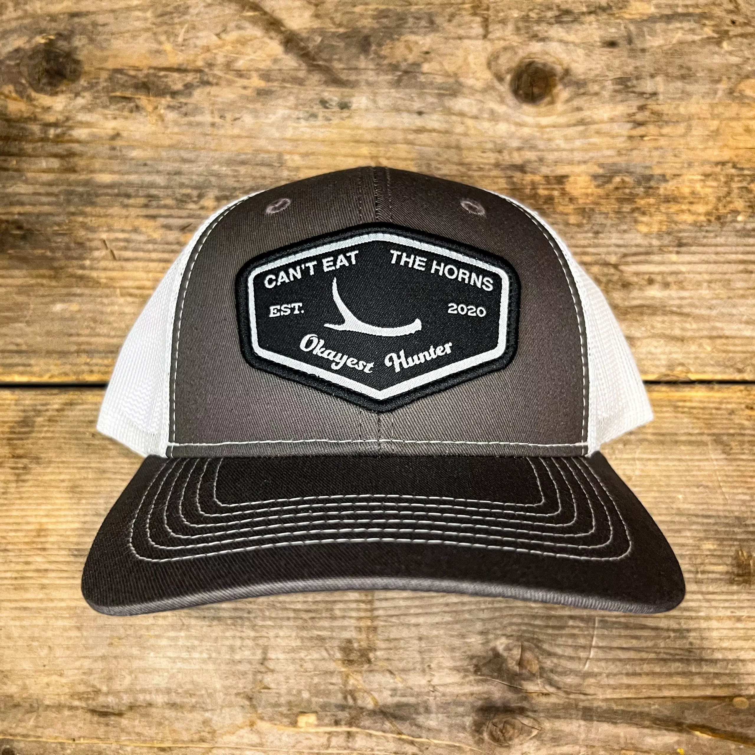 Can’t Eat The Horns Charcoal / White Patch Hat